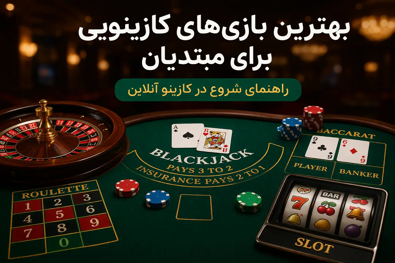 بهترین بازی‌های کازینویی برای مبتدیان | کازینو آنلاین
